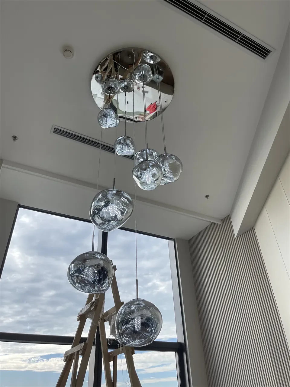 Nordic LED PVC Pendant Light Lava Home Decoration Living Room
