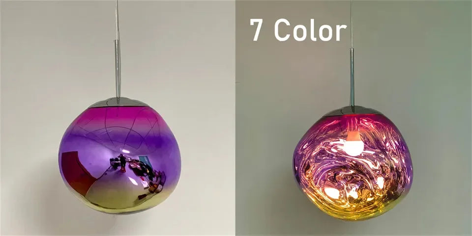 Nordic LED PVC Pendant Light Lava Home Decoration Living Room