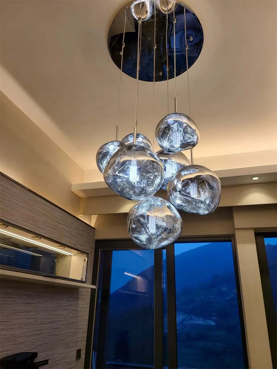 Nordic LED PVC Pendant Light Lava Home Decoration Living Room