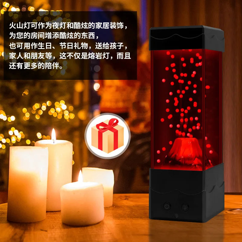 LED Lava Volcano Light Home Decoration Night Light Creative Children&