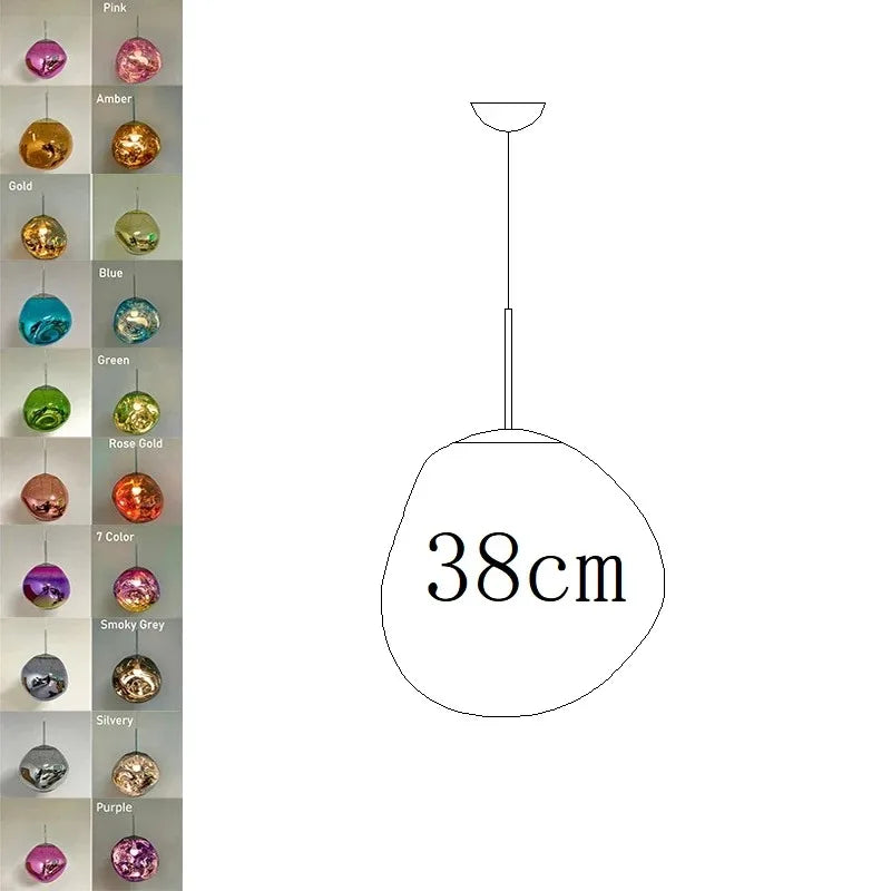 Nordic LED PVC Pendant Light Lava Home Decoration Living Room