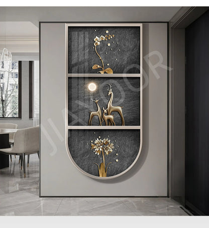 Living Room Entrance Painting Mural Light Elephant