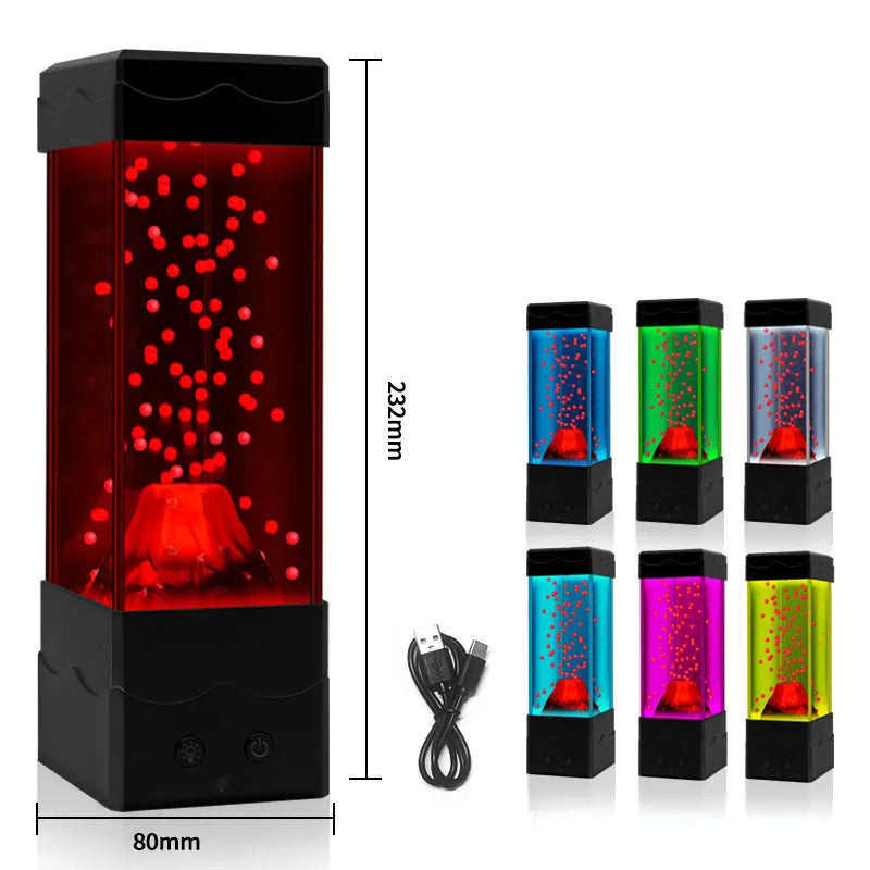 LED Lava Volcano Light Home Decoration Night Light Creative Children&
