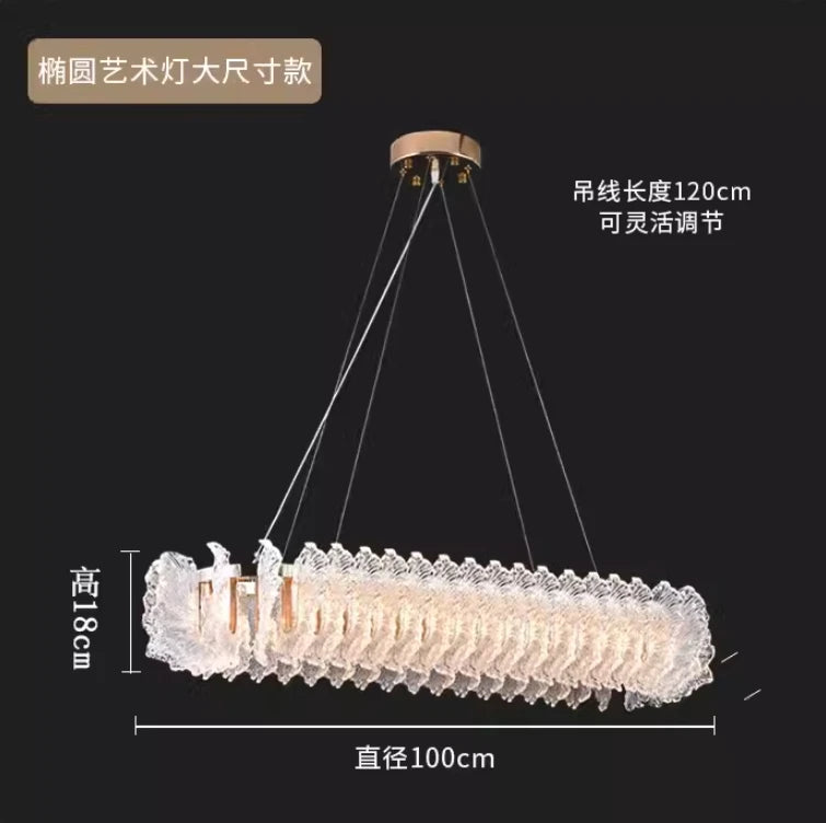 French light luxury living room chandelier duplex staircase bedroom dining room creative flower beauty salon lighting fixtures