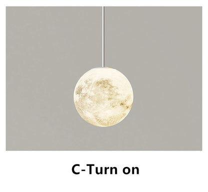 Bedside Pendant Lights Minimalist Modern TV Background Wall Light Lunar Astronaut Children&