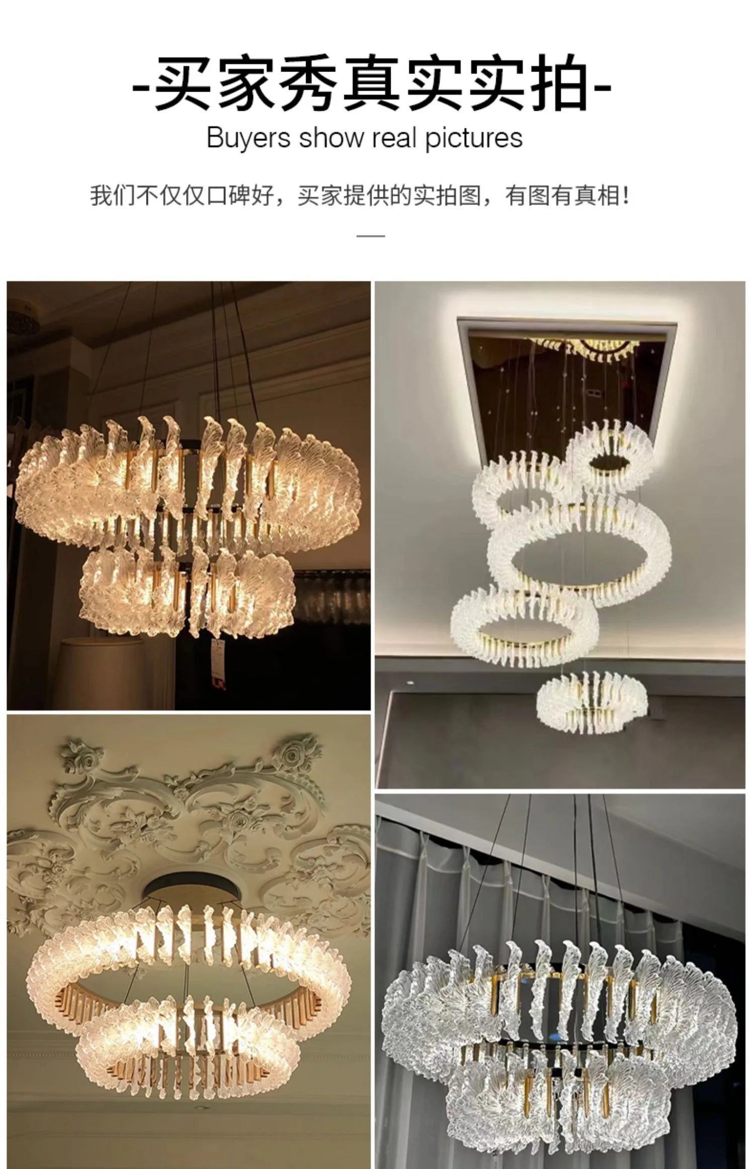 French light luxury living room chandelier duplex staircase bedroom dining room creative flower beauty salon lighting fixtures