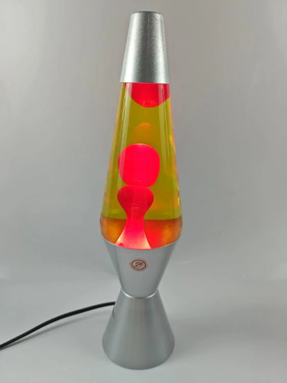 Lava Lamp Volcano Cone Bottle Floating Jellyfish Night Light