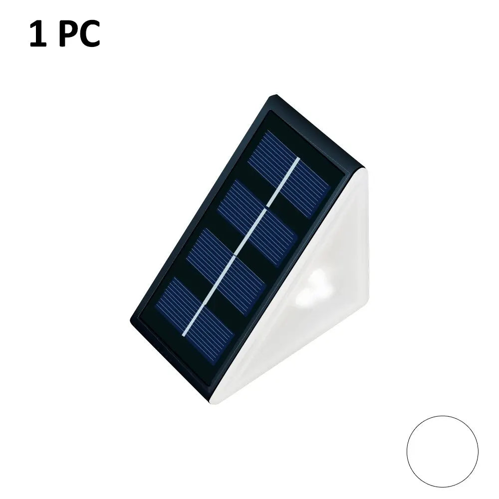 Outdoor Solar Step Lights, Warm White &amp; RGB