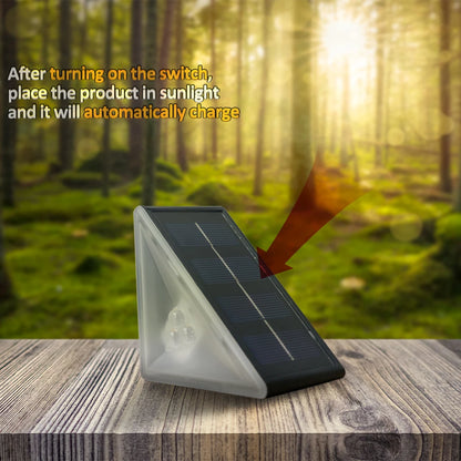 Outdoor Solar Step Lights, Warm White &amp; RGB
