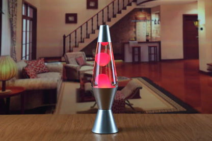 Lava Lamp Volcano Cone Bottle Floating Jellyfish Night Light