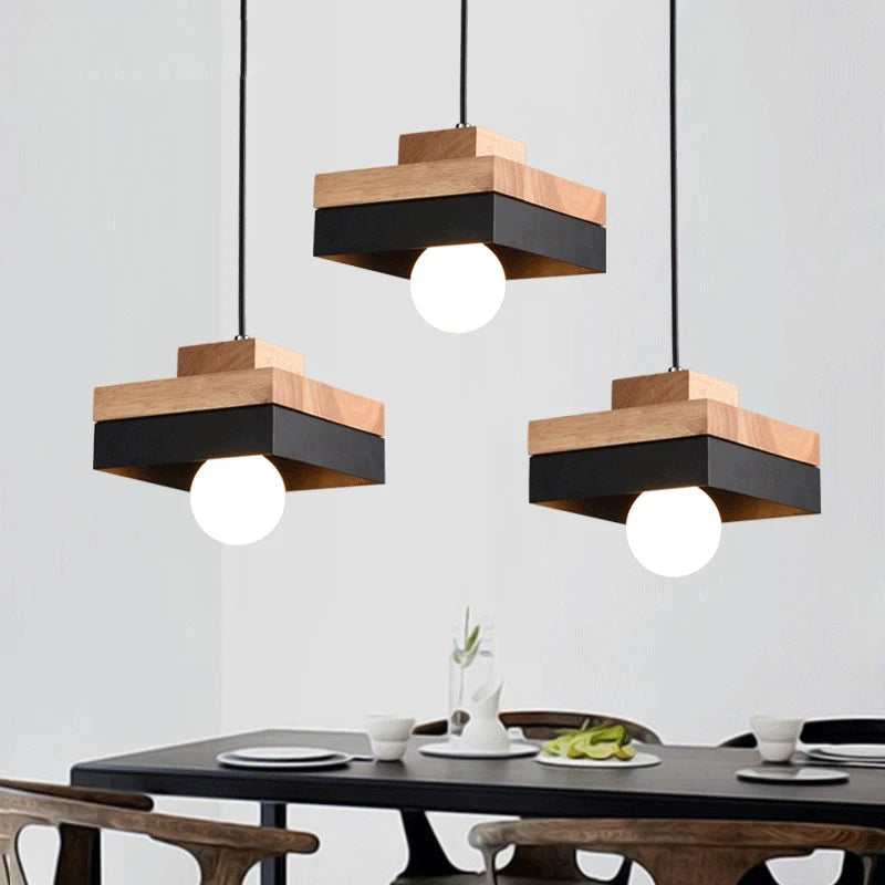 Modern Wood Chandelier Lighting for Cafe/Dining/Restaurant Interior  Lights