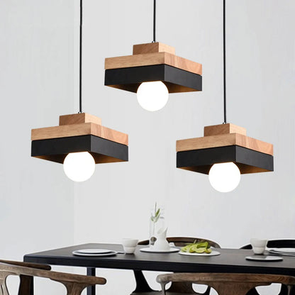 Modern Wood Chandelier Lighting for Cafe/Dining/Restaurant Interior  Lights