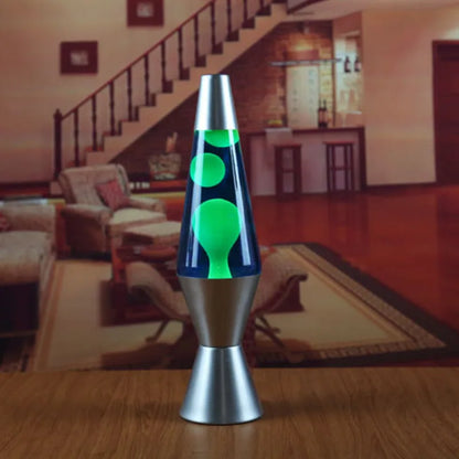 Lava Lamp Volcano Cone Bottle Floating Jellyfish Night Light