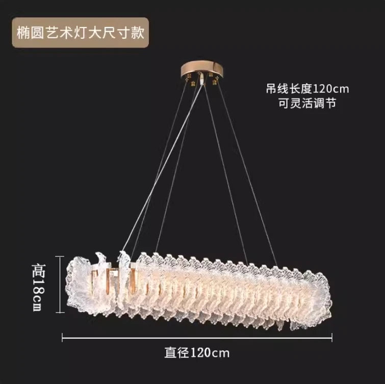 French light luxury living room chandelier duplex staircase bedroom dining room creative flower beauty salon lighting fixtures