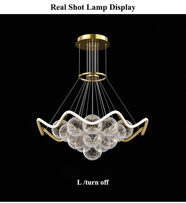 Modern Minimalist Living Room LED Chandeliers Pendant Lamps