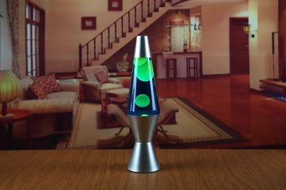 Lava Lamp Volcano Cone Bottle Floating Jellyfish Night Light