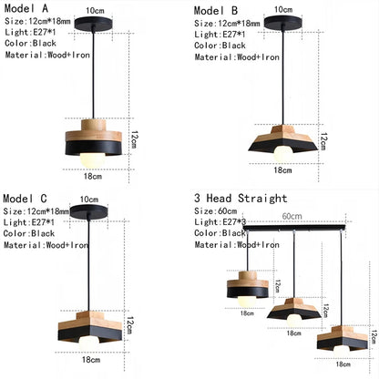 Modern Wood Chandelier Lighting for Cafe/Dining/Restaurant Interior  Lights