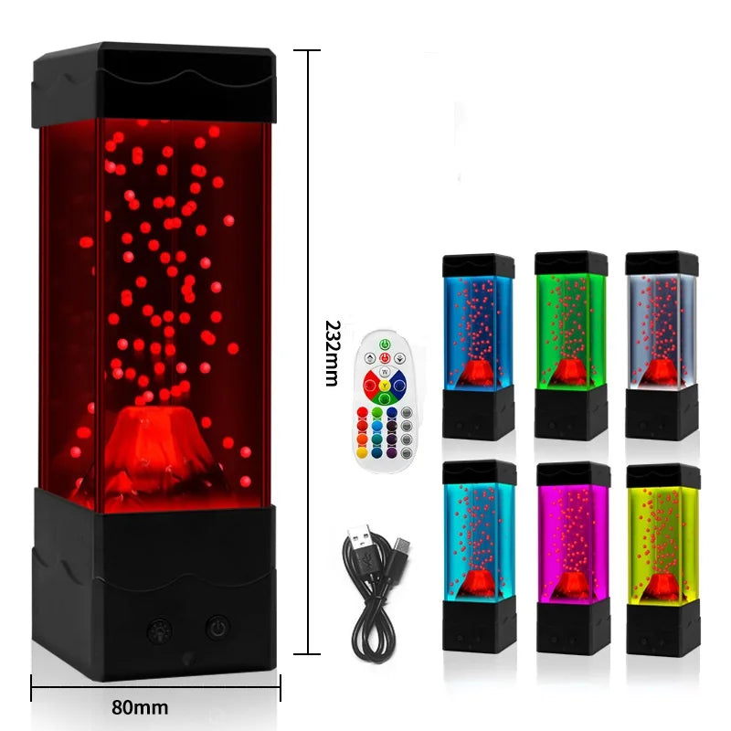 LED Lava Volcano Light Home Decoration Night Light Creative Children&