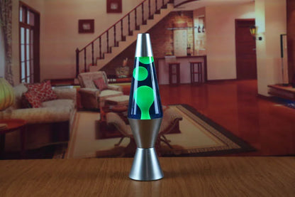 Lava Lamp Volcano Cone Bottle Floating Jellyfish Night Light