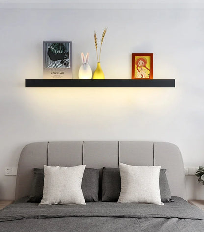 Bedroom Headboard Shelf Wall Light Nordic Modern Simple Long Strip Living Room Home Decor LED Lights Sofa Background Wall Lamp