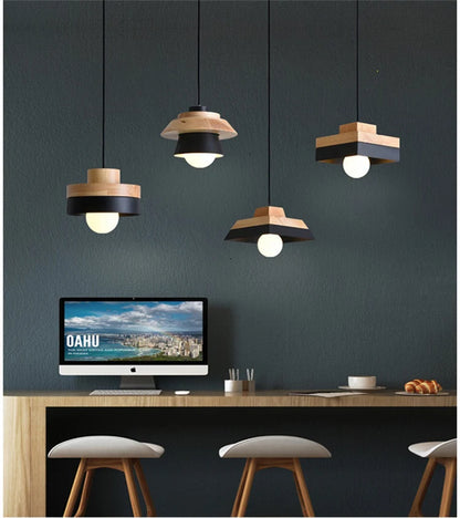Modern Wood Chandelier Lighting for Cafe/Dining/Restaurant Interior  Lights