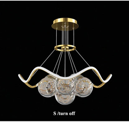 Modern Minimalist Living Room LED Chandeliers Pendant Lamps