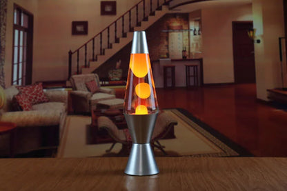 Lava Lamp Volcano Cone Bottle Floating Jellyfish Night Light