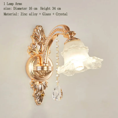 European Style Living Room Pendant Light Simple And Luxurious Dining Room Bedroom Main Light Facing Downwards New Crystal Light