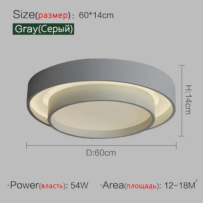 Bedroom Living Room Lamp Led Ceiling Light Minimalist Modern White Black Grey Indoor Lighting Fixture Home Hotel Luminarie