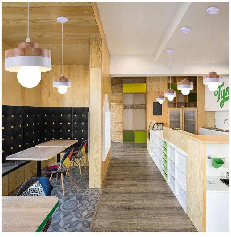 Modern Wood Chandelier Lighting for Cafe/Dining/Restaurant Interior  Lights