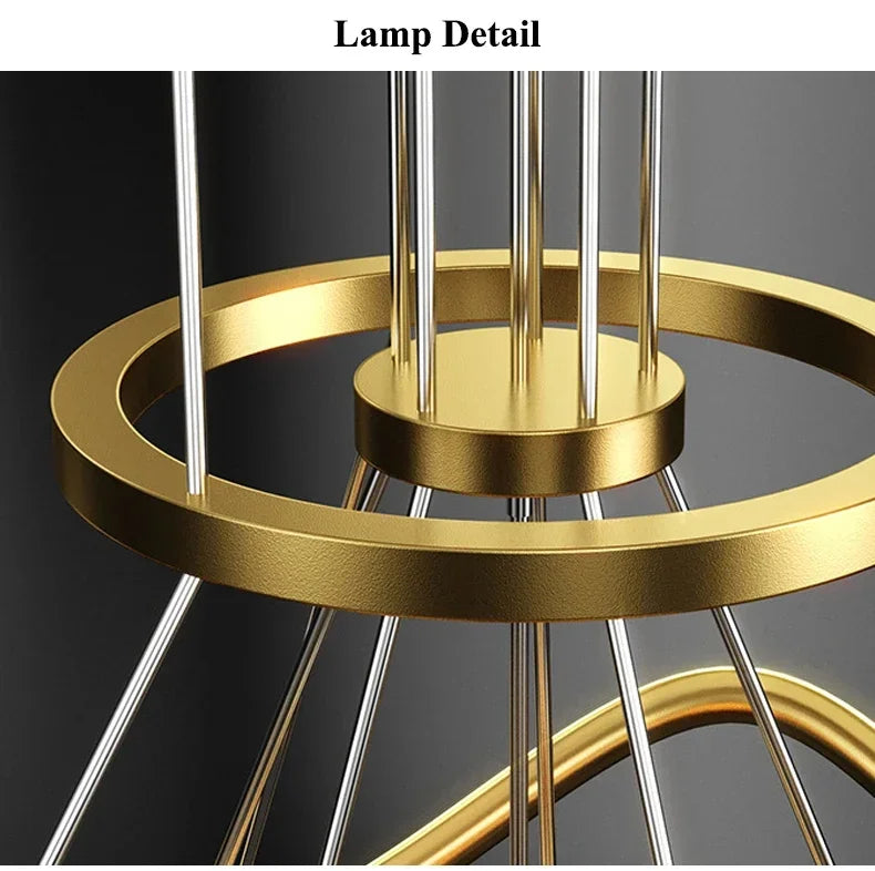 Modern Minimalist Living Room LED Chandeliers Pendant Lamps