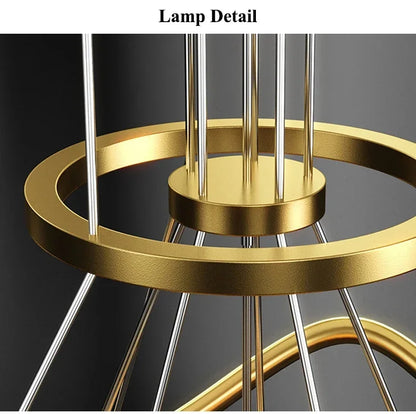 Modern Minimalist Living Room LED Chandeliers Pendant Lamps