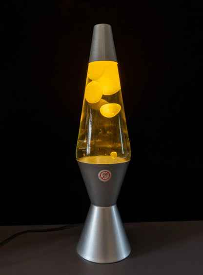 Lava Lamp Volcano Cone Bottle Floating Jellyfish Night Light