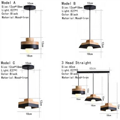 Modern Wood Chandelier Lighting for Cafe/Dining/Restaurant Interior  Lights