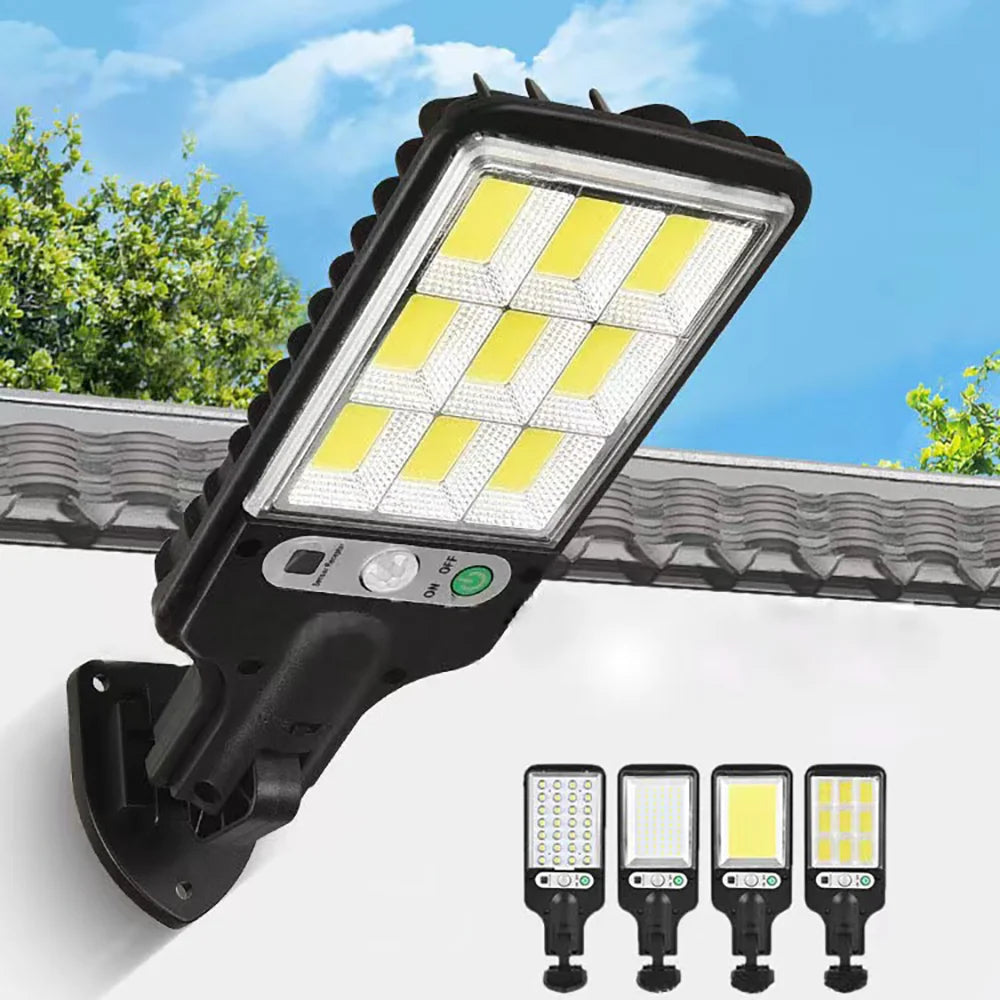 Solar Outdoor LED Wall Light with Human Body Waterproof