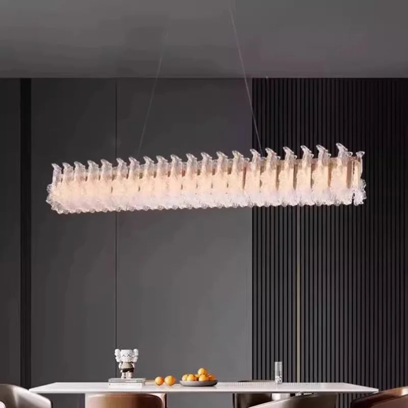 French light luxury living room chandelier duplex staircase bedroom dining room creative flower beauty salon lighting fixtures