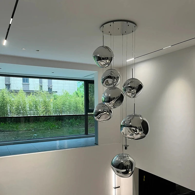 Nordic LED PVC Pendant Light Lava Home Decoration Living Room