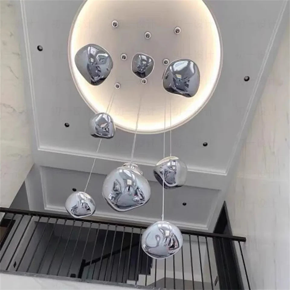 Nordic LED PVC Pendant Light Lava Home Decoration Living Room
