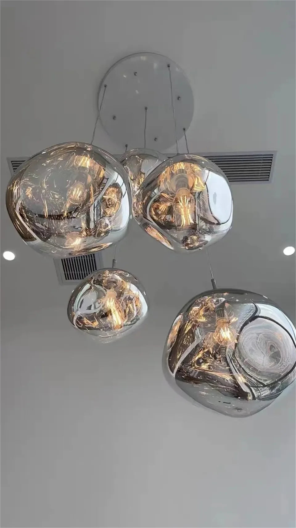Nordic LED PVC Pendant Light Lava Home Decoration Living Room