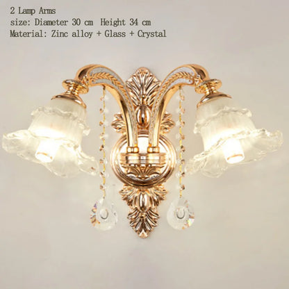 European Style Living Room Pendant Light Simple And Luxurious Dining Room Bedroom Main Light Facing Downwards New Crystal Light