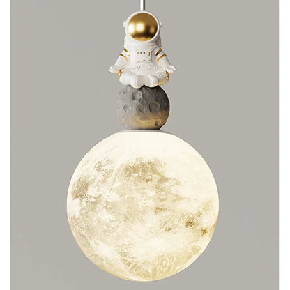 Bedside Pendant Lights Minimalist Modern TV Background Wall Light Lunar Astronaut Children&