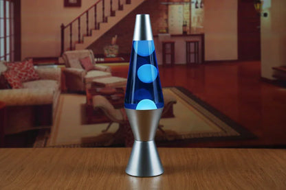 Lava Lamp Volcano Cone Bottle Floating Jellyfish Night Light