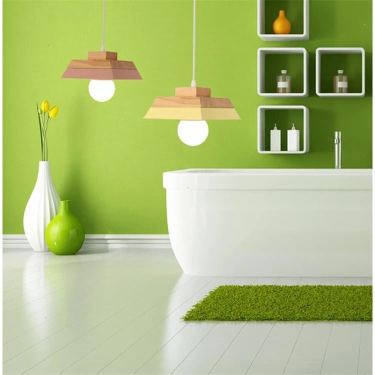 Modern Wood Chandelier Lighting for Cafe/Dining/Restaurant Interior  Lights