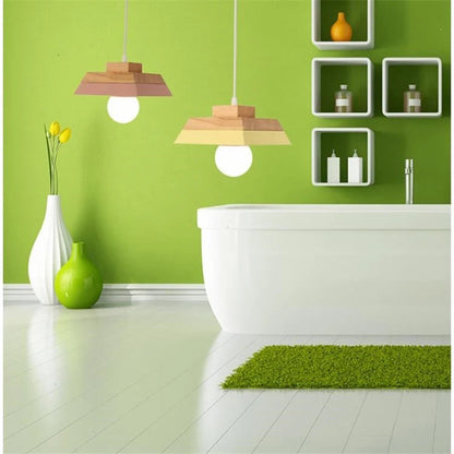 Modern Wood Chandelier Lighting for Cafe/Dining/Restaurant Interior  Lights