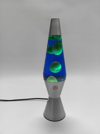 Lava Lamp Volcano Cone Bottle Floating Jellyfish Night Light