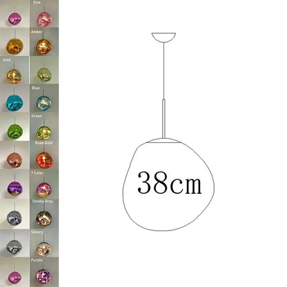Nordic LED PVC Pendant Light Lava Home Decoration Living Room