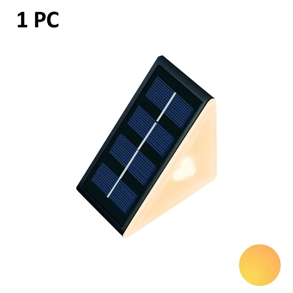 Outdoor Solar Step Lights, Warm White &amp; RGB