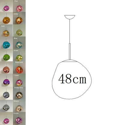 Nordic LED PVC Pendant Light Lava Home Decoration Living Room