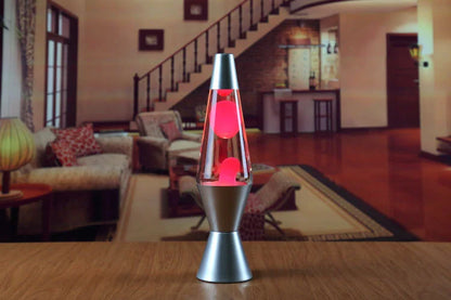 Lava Lamp Volcano Cone Bottle Floating Jellyfish Night Light