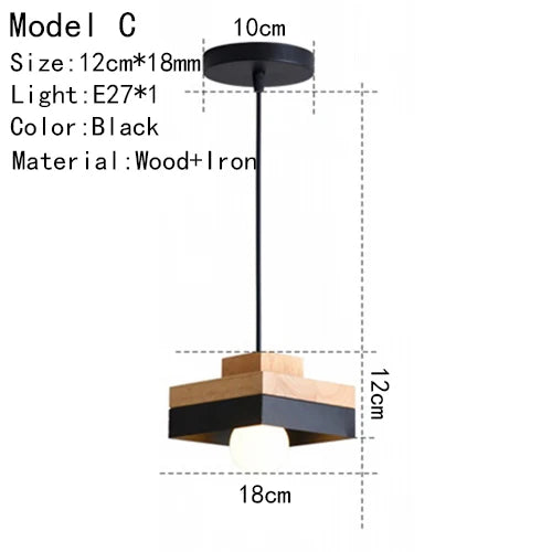 Modern Wood Chandelier Lighting for Cafe/Dining/Restaurant Interior  Lights